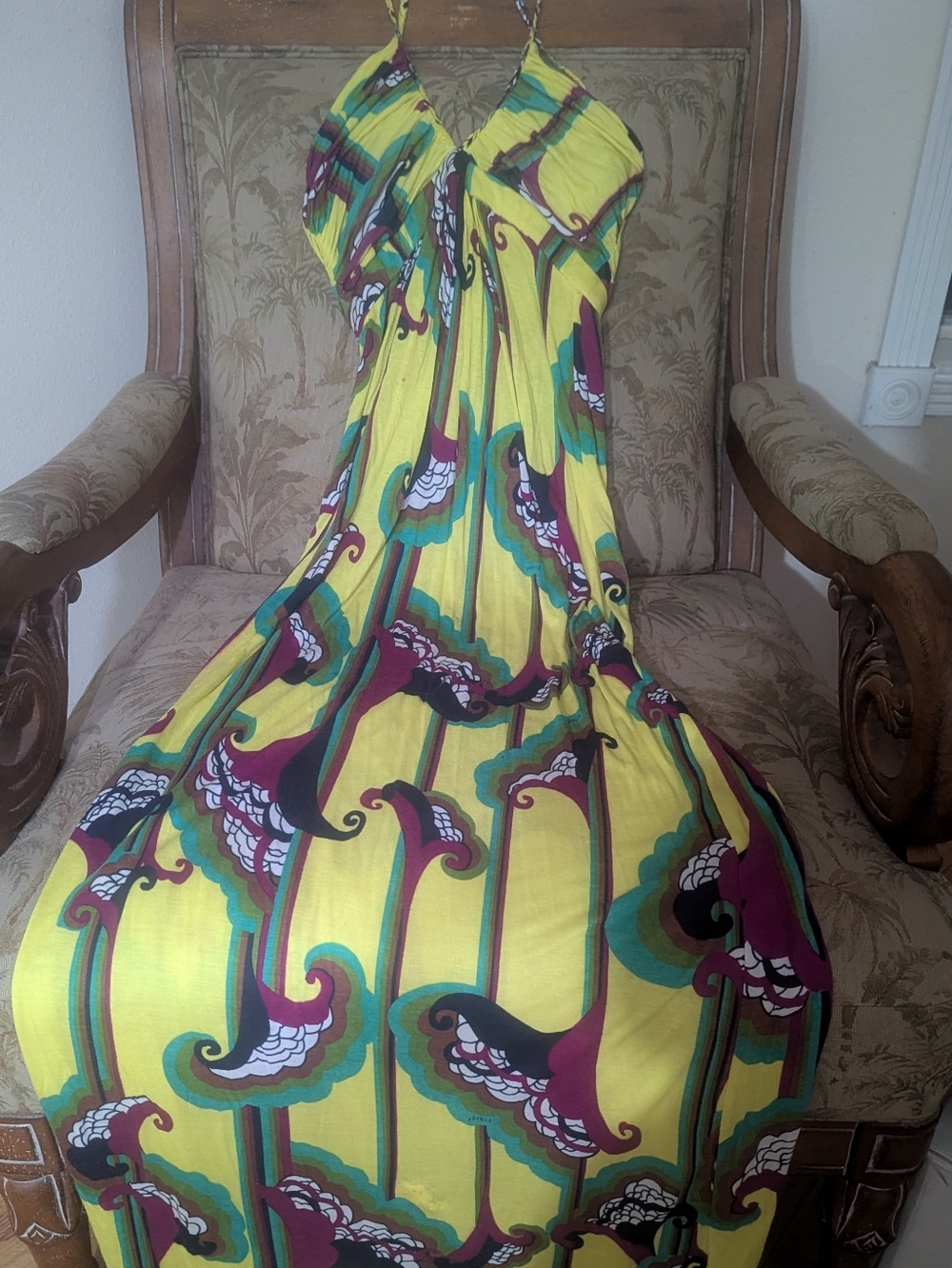 T BAGS Rare Maxi Dress-Small - Picture 2 of 6